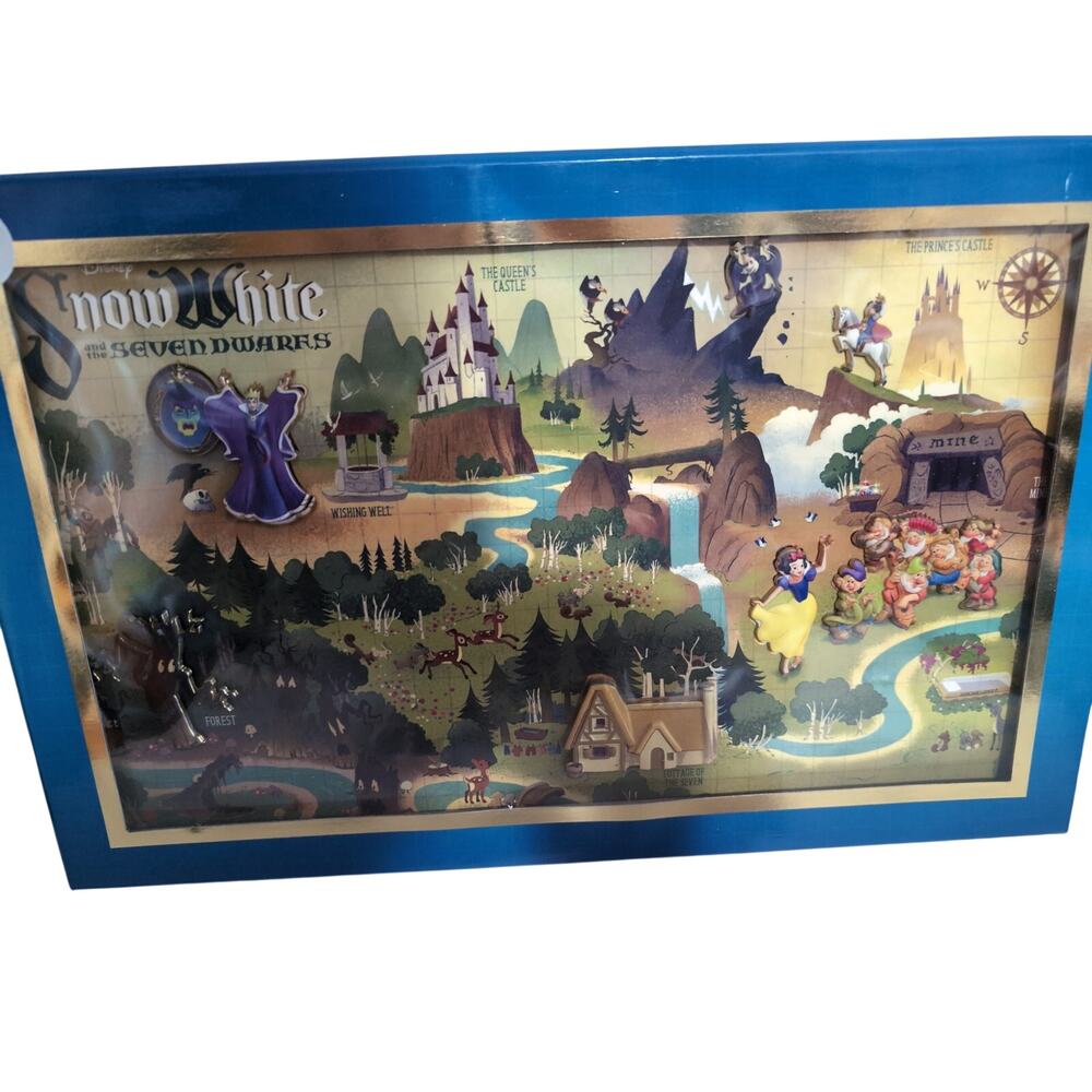 WDI Snow White and the Seven Dwarfs Fantastical Map Full  6 pin set  LE 400